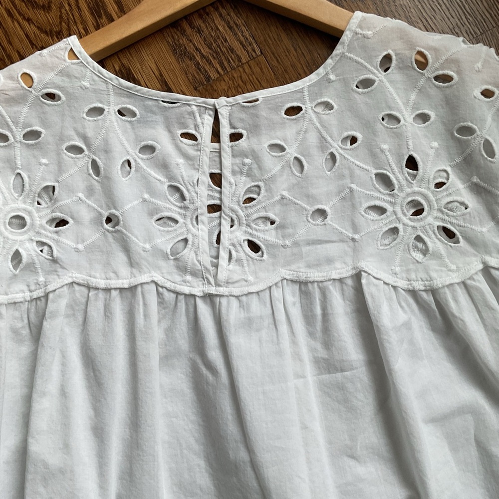 White Eyelet Blouse - Picture 12 of 15